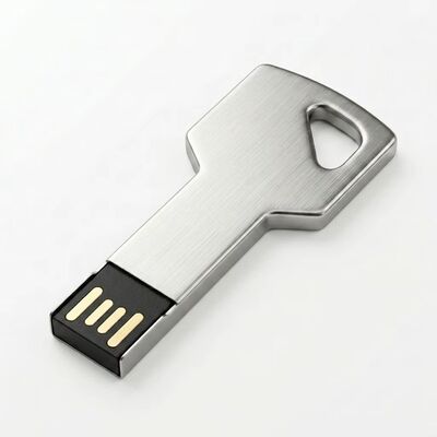Şifreleme Özellikli Çinko Alaşımlı Anahtar USB Flash Sürücü Özel Tasarım Hoş Geldiniz Dayanıklı Güvenli Depolama Cihazı İş İçin İdeal