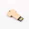 Akçaağaç Ahşap USB Flash Sürücü Anahtar Şekilli Hızlı Okuma 64GB 128GB 256GB