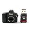 Pvc Kamera Şekli Kişiselleştirilmiş Flash Sürücüler USB 2.0 3.0 ROHS Onaylandı