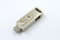 Lazer Logo Gümüş 2.0 OTG USB Flash Sürücüler android için 64GB 15MB/S