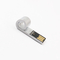 Düdük Şekilli Metal USB Flash Sürücü Lazer Logo Gümüş USB 2.0 Bellek Çubuğu