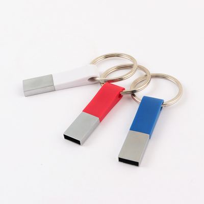 Araba Anahtarı Sırt Çantası İçin Halkalı Yüksek Hızlı 32G 64GB 128GB Plastik USB Flash Sürücü