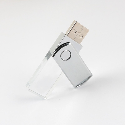 Üstün Kristal Parlak LED Işık USB Flash Sürücü 2.0 Tam Bellek
