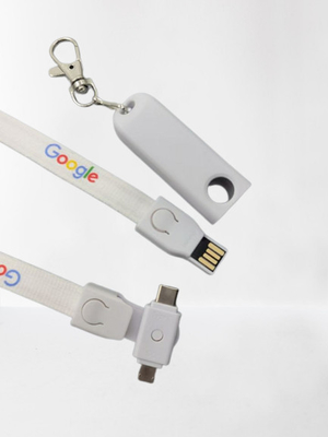 Kolye İpi Usb Flash Sürücü 8GB 64GB 128GB Serigrafi Logo ODM
