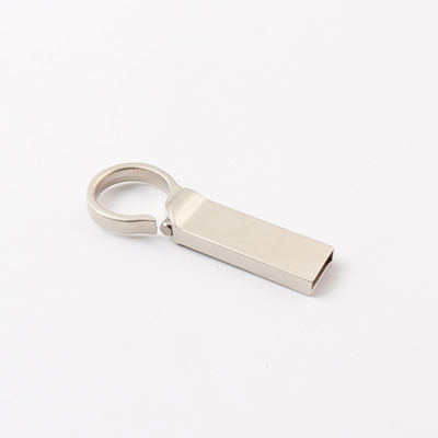 Özel Logo Gümüş Matt Metal USB Flash Drive 2.0 64GB 128GB 20MB/S Anahtarlı