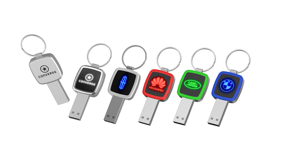 LED Işık Okurken Parlak Kristal USB Stick 32GB 64GB 128GB
