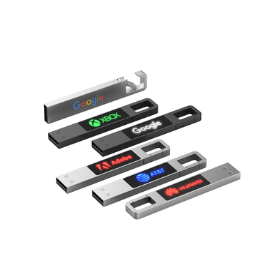 Tatil Hediyesi LED Işık USB Flash Sürücü 16G 32G 64G 128G 2.0