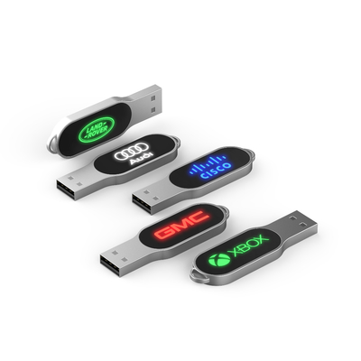 Çalışırken LED Işık Parlak Olacak Kristal USB Sürücü 32GB 64GB 128GB