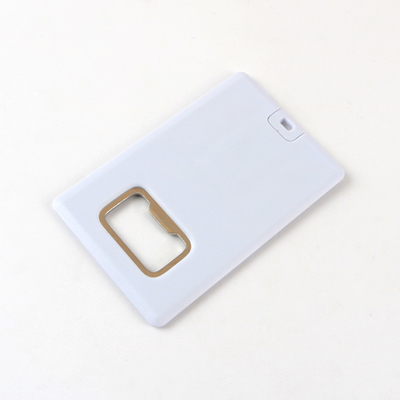 Metal Şişe Açacağı USB 2.0 128GB ile Plastik Kredi Kartı USB Flash Sürücü