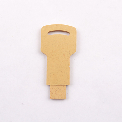 Saman ve Plastik 128GB Flash Sürücüler, Geri Dönüştürülebilir Malzemeler Usb 2.0 Bellek Çubuğu