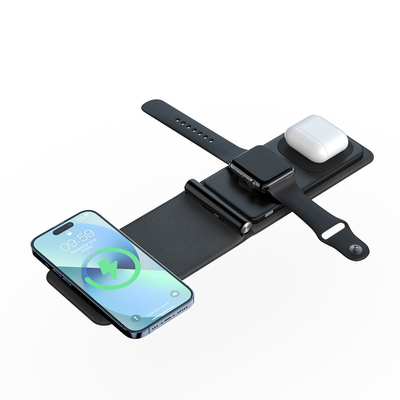 IPhone Airpods AppleWatch Hızlı Şarj Cihazı İçin Hızlı Şarj Katlanır Kablosuz Şarj Cihazı