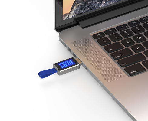 Bilgisayarda Okurken LED Işıklı Metal Usb Bellek Çubuğu 2.0 Gravür Logosu