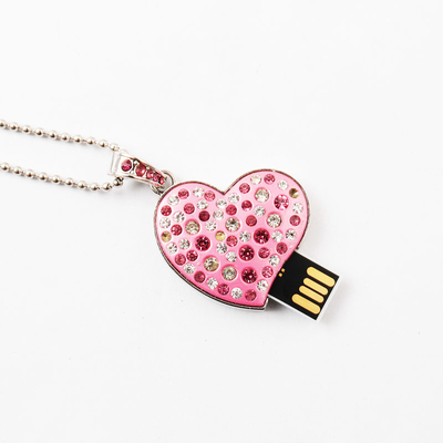 Diamond 32GB 64GB 2.0 USB Stick Kristal Flash sürücü Tam Bellek