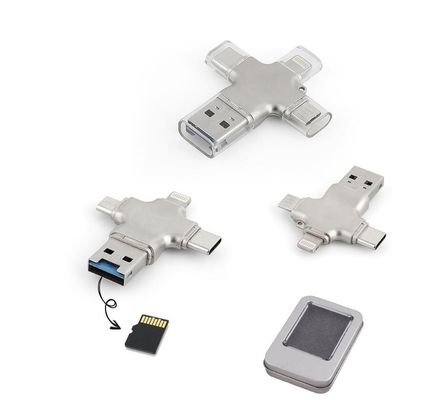 4 In One Type C OTG USB Flash Sürücüler 2.0 3.0 30MB/S Android Telefon için