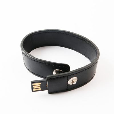 Özel Logo Destekle Deri Bilezik USB Flash Drive 20MB/S Okuma Hızı