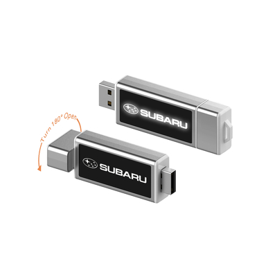 Fotoğraflar gibi Göster Crystal USB Stick LED Işıkla Verilerin yüklenmesini desteklemek için