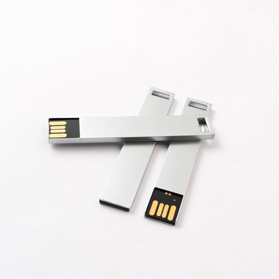 Gümüş veya özel yapımı metal USB flash sürücüsü -20 ° C'den 85 ° C'ye kadar İşletmeniz için