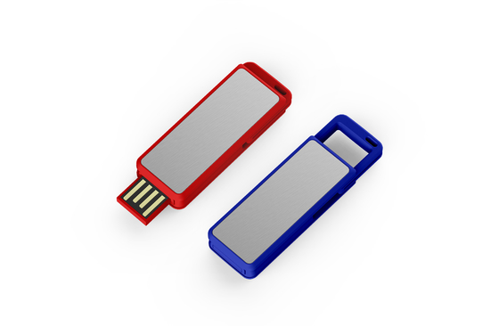 Özelleştirilebilir Plastik USB çubuğu Siyah Beyaz 256GB Bellek Plug And Play