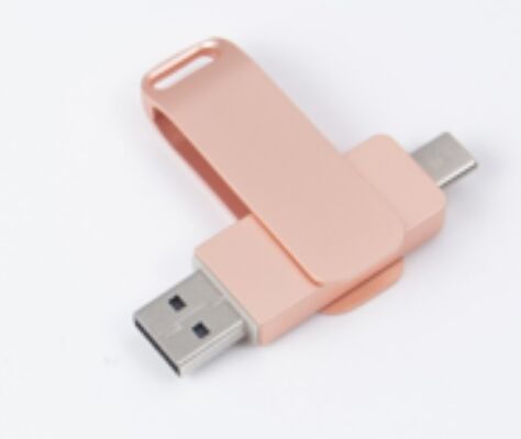 C Tipi ile Rose Gold USB 3.0 Hem Port USB Flash Drive Telefon Ve Bilgisayar Kabı Uyumluluk 256GB 512GB