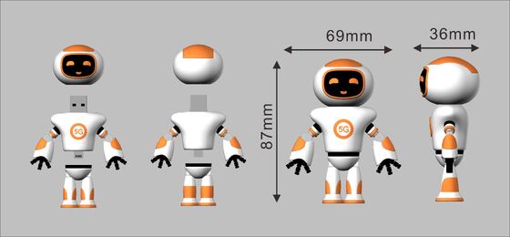 Şirin Şekilli Minionlar Çizgi Film Karakteri PVC Usb Flash Sürücü USB 2.0 Ve 3.0