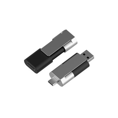 Veri şifresi etkinleştirilmiş Tipi C OTG USB Flash sürücüsü Metal Plastik Çalışma sıcaklık aralığı Eksi 10 Santigrat 60 Santigrat