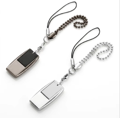 Mini USB Flash Drive Key Chain ile Lazer Logo ve Customized tarafından Baskı Logo Yapılmış Usb Beden Gümüş ve Gri Renkli Yapabilir