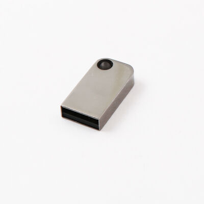 Delikli Mini Usb Flash Sürücü Anahtarlık Koyabilir Metal Usb Flash Sürücü Özelleştirilmiş Lazer Logosu Olabilir