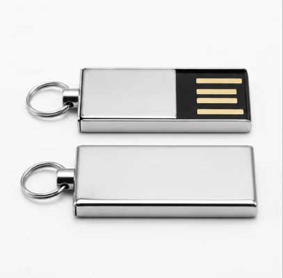 HY flash çipleri de dahil olmak üzere parlak çinko alaşımı metal USB flash sürücüsü ile gümüş hızlı ve güvenli veri aktarımı ihtiyaçları için uygun