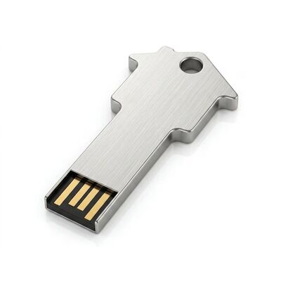 Pearl Chain Metal USB Flash Drive Gümüş Kompakt Depolama Cihazı Çalışma Sıcağı Eksi 50 ila Artı 80 derece İş için idealdir