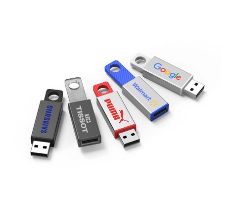 1GB 2GB 4GB 8GB 16GB 32GB 64GB ve 128GB kapasiteli veri depolama imkanı sunan metal kabuk ve ısılandırılmış cam metal flaş sürücüler