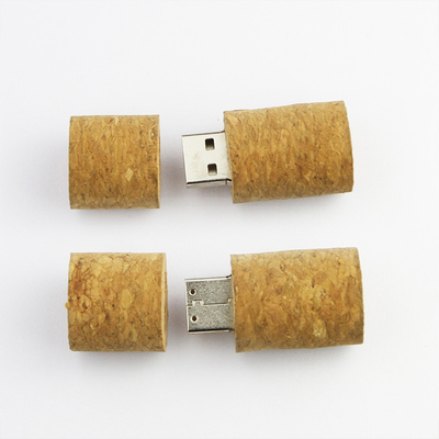 Kırmızı Şarap Şişe Tıpası Ahşap USB Flash Sürücü 3.0 128GB 80MB/S