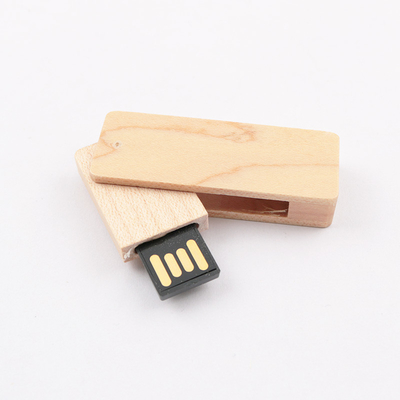 2.0 Yüksek Hızlı Akçaağaç Ahşap USB Bellek Ce Fcc Rohs H2 Testi Geçti