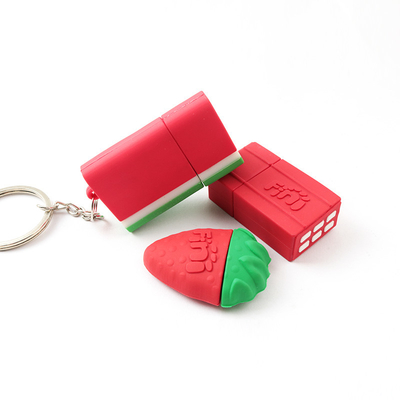 PVC Açık Kalıp Sevimli USB Stick Karpuz Çilek Çikolata Şekilli
