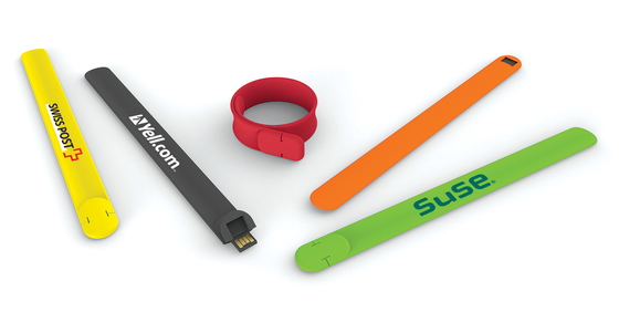 OEM ODM Silikon Bileklik USB 2.0 Flash Sürücü 128GB UDP Flash 10MB/S