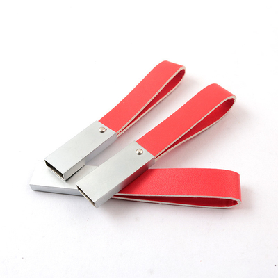 256GB Deri Usb Sürücüler 2.0 3.0 Kişiselleştirilmiş Usb Bellek Çubuğu ODM OEM