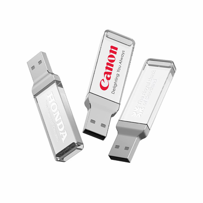 8GB 128GB UDP Flash Crystal USB Stick 2.0 Şeffaf Akrilik