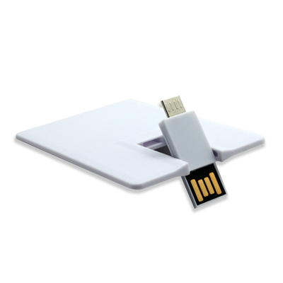 Android OTG 2.0 Kredi Kartı USB Çubukları 1GB 128GB 15MB/S UV Renkli Baskı