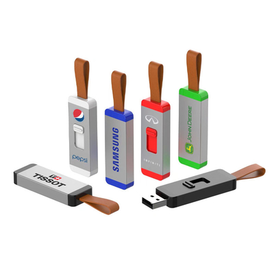 ODM Deri Usb Flash Sürücü Baskı Logosu 4G 20MB/S Okuma Hızı