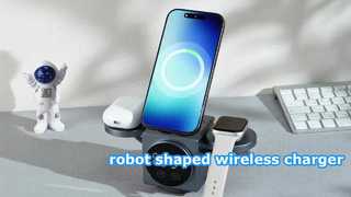 Robotik şekilli yüksek hızlı kablosuz şarj cihazı